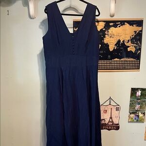 Banana Republic Deep Blue Midi Dress